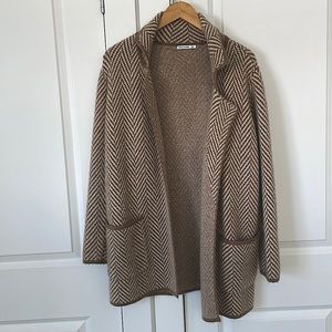 Chevron Sweater Jacket